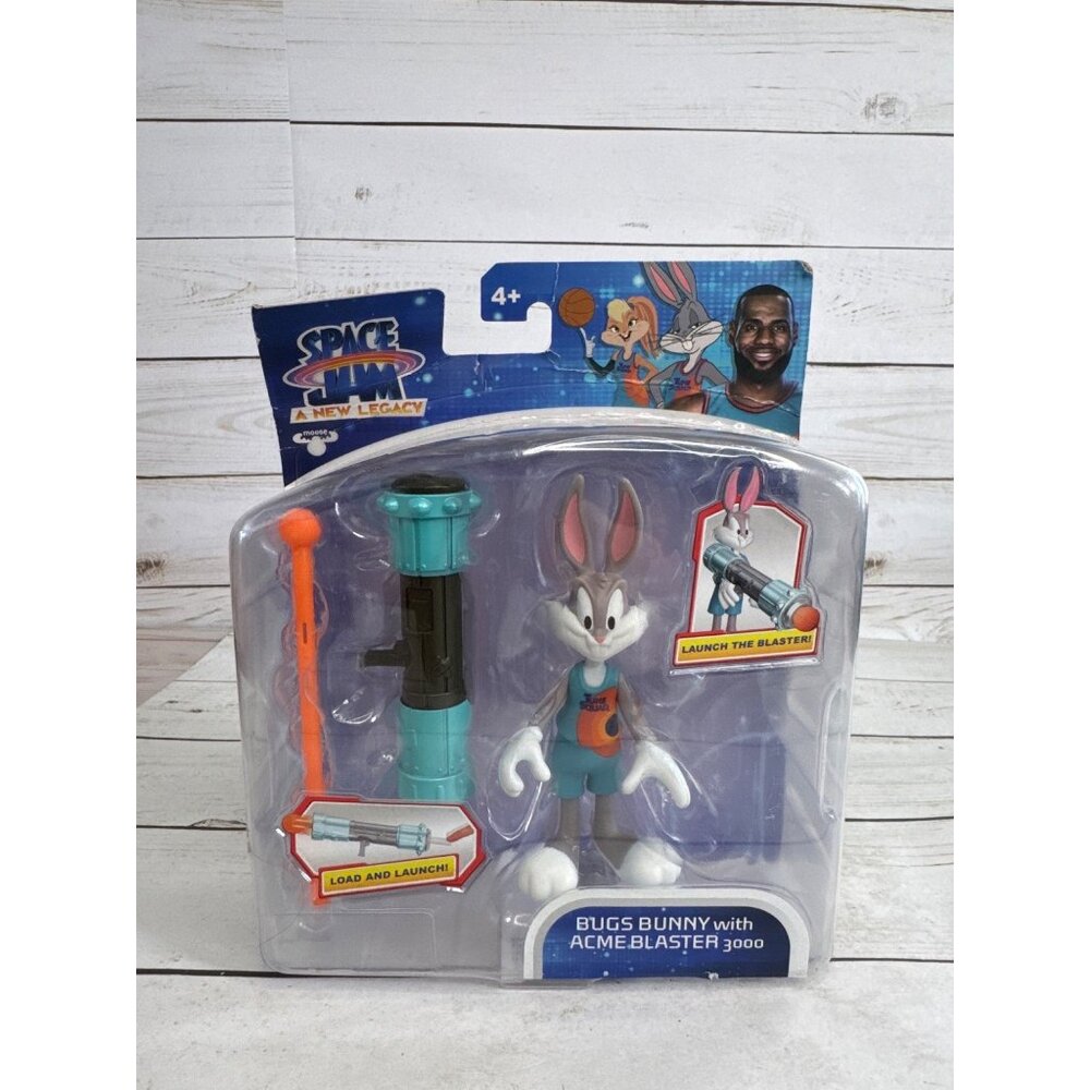 Space Jam A New Legacy Bugs Bunny Action‎ Figure NIP Acme Blaster 3000